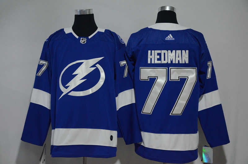 Lightning 77 Victor Hedman Blue  Jersey