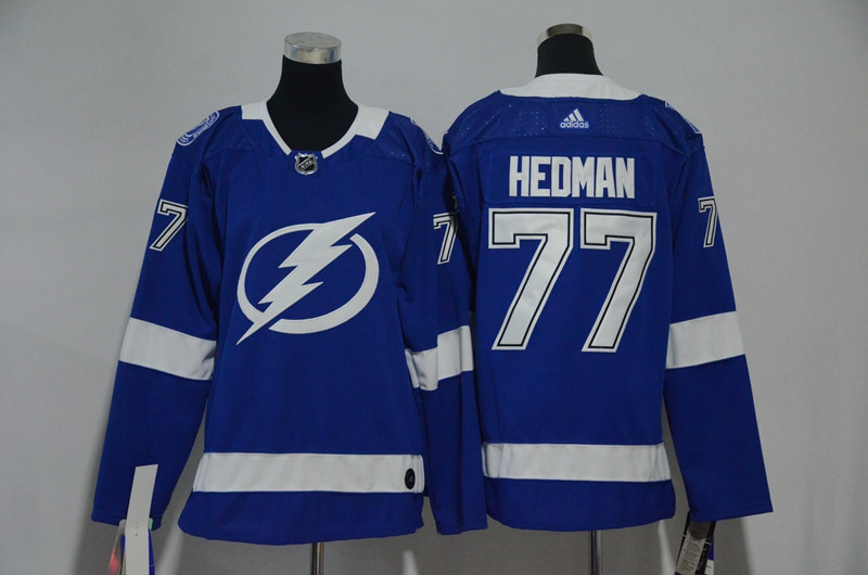 Lightning 77 Victor Hedman Blue Youth  Jersey