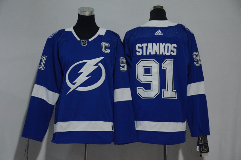 Lightning 91 Steven Stamkos Blue Youth  Jersey