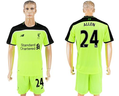 Liverpool 24 Allen Sec Away Soccer Club Jersey