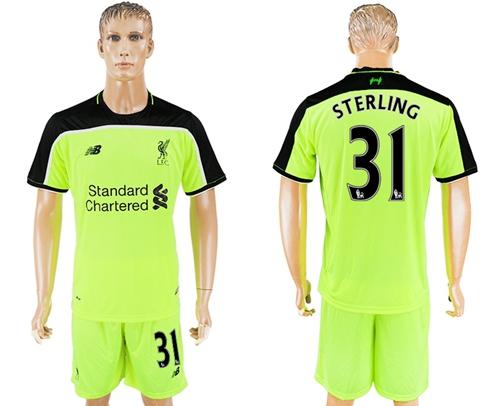 Liverpool 31 Sterling Sec Away Soccer Club Jersey