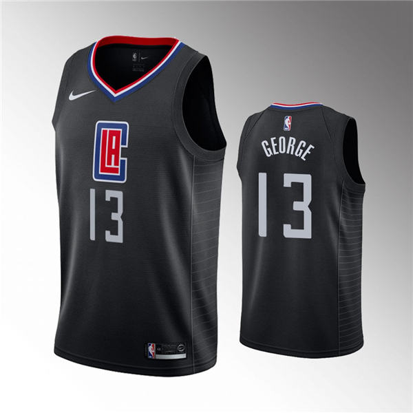 Los Angeles Clippers #13 Paul George 2019 20 Statement Black Jersey