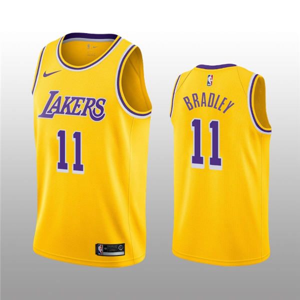Los Angeles Lakers #11 Avery Bradley 2019 20 Association Yellow Jersey