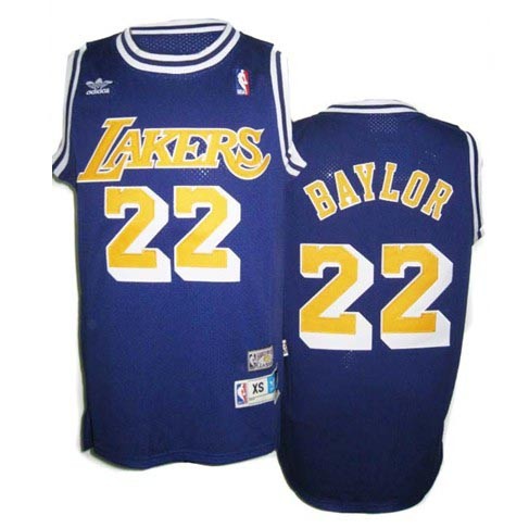 Los Angeles Lakers Baylor 22 Blue Throwback Jerseys