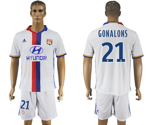 Lyon 21 Gonalons Home Soccer Club Jersey