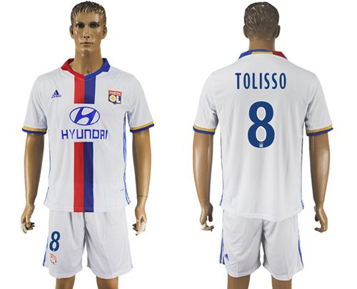 Lyon 8 Tolisso Home Soccer Club Jersey