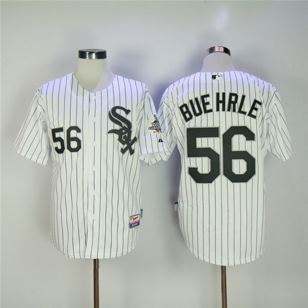 MLB Chicago White Sox 56 Mark Buehrle White Cool Base Baseball Jerseys