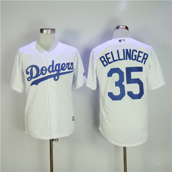 MLB Los Angeles Dodgers 35 Cody Bellinger White Cool Base Baseball Jerseys