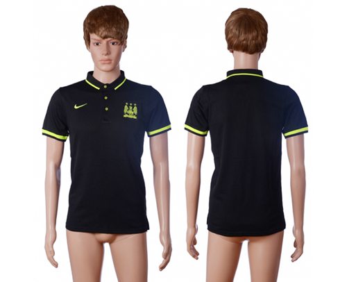 Manchester City Blank Away Polo T shirt