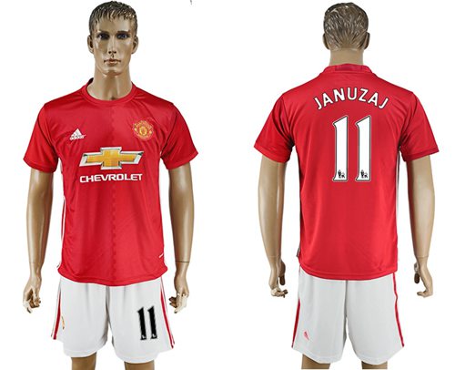 Manchester United 11 Januzaj Red Home Soccer Club Jersey