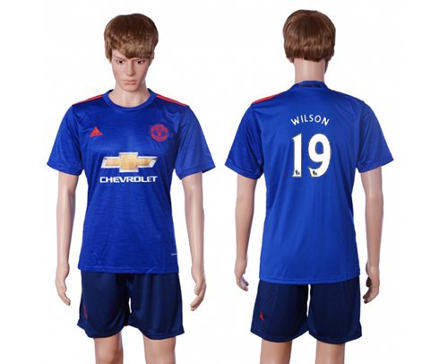 Manchester United 19 Wilson Away Soccer Club Jersey