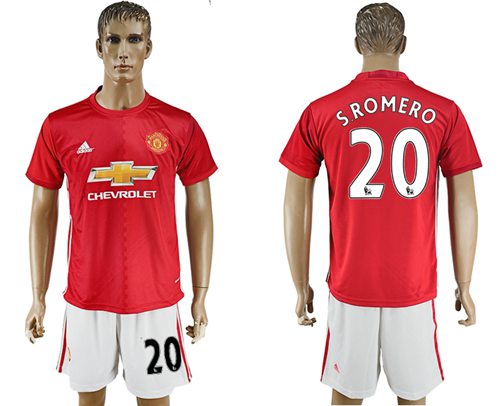 Manchester United 20 S.Romero Red Home Soccer Club Jersey