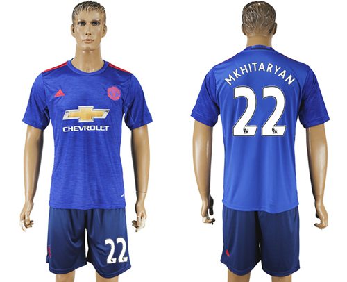 Manchester United 22 Mkhitaryan Away Soccer Club Jersey
