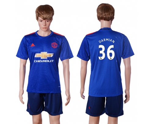Manchester United 36 Darmian Away Soccer Club Jersey