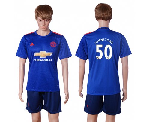 Manchester United 50 Johnstone Away Soccer Club Jersey