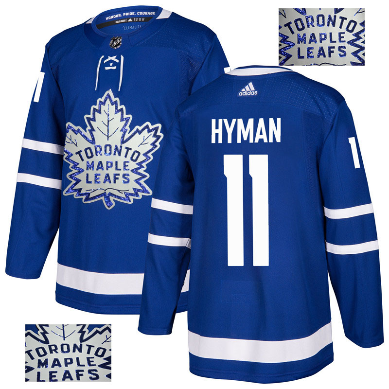 Maple Leafs 11 Zach Hyman Blue  Jersey
