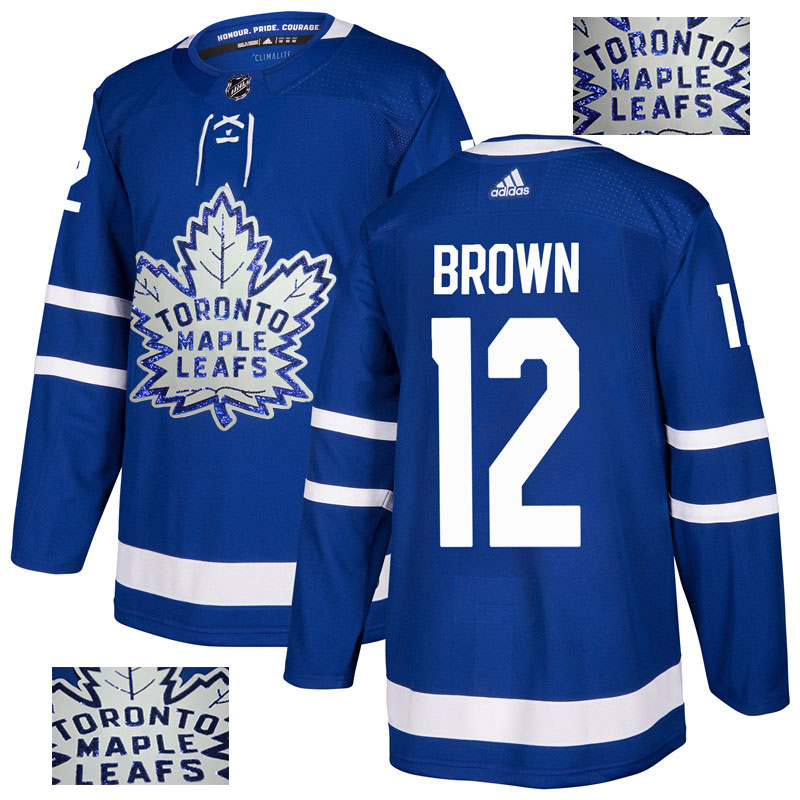 Maple Leafs 12 Connor Brown Blue  Jersey