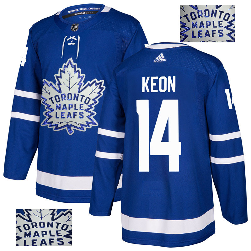Maple Leafs 14 Dave Keon Blue  Jersey
