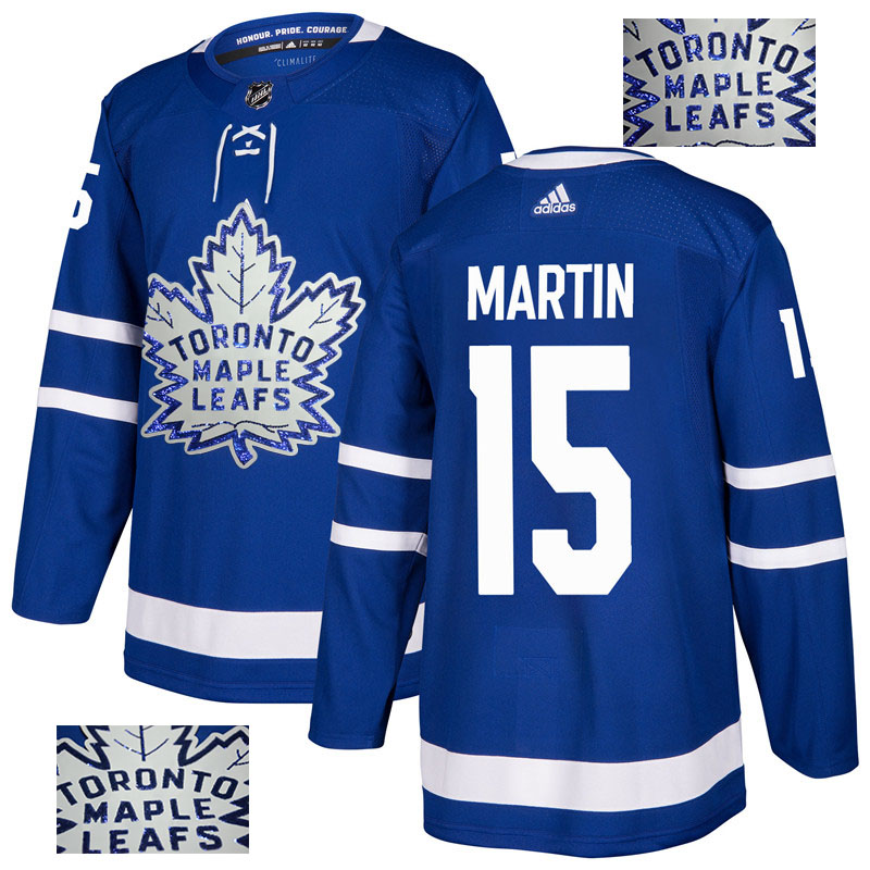 Maple Leafs 15 Matt Martin Blue  Jersey