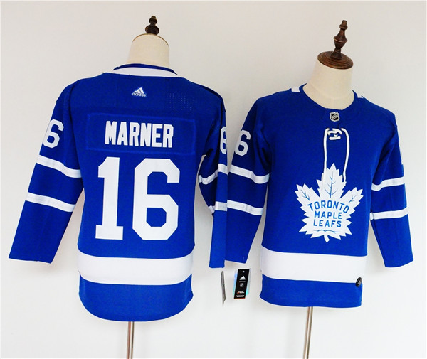 Maple Leafs 16 Mitch Marner Blue Youth  Jersey