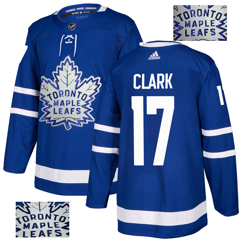 Maple Leafs 17 Wendel Clark Blue  Jersey