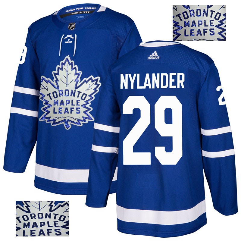 Maple Leafs 29 William Nylander Blue  Jersey