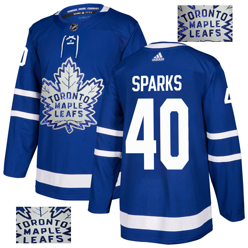 Maple Leafs 40 Garret Sparks Blue  Jersey