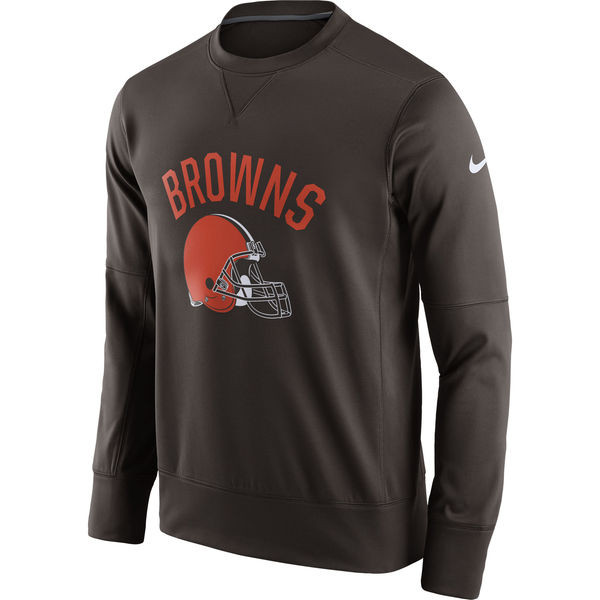 Men's Cleveland Browns  Brown Sideline Circuit Performance Sweatshirt