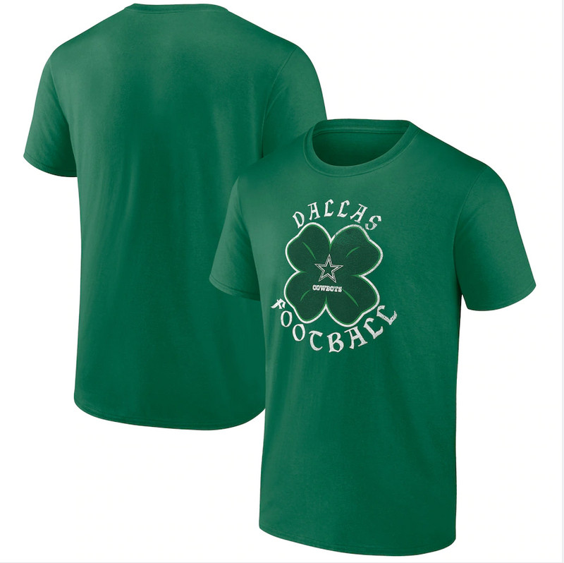 Men's Dallas Cowboys Fanatics Branded Kelly Green St. Patrick's Day Celtic T Shirt