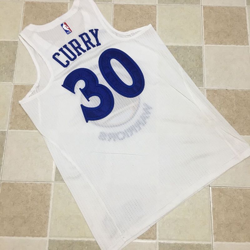 Men's Golden State Warriors #30 Stephen Curry White 2017 2018  Swingman Stitched NBA Jerseys