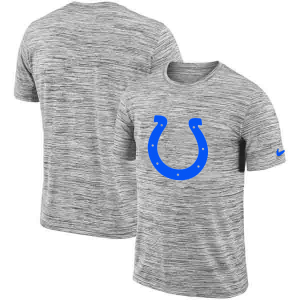 Men's Indianapolis Colts  Heathered Black Sideline Legend Velocity Travel Performance T Shirt