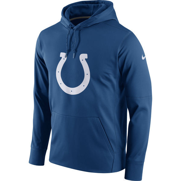 Men's Indianapolis Colts  Royal Circuit Logo Essential Performance Pullover Hoodie