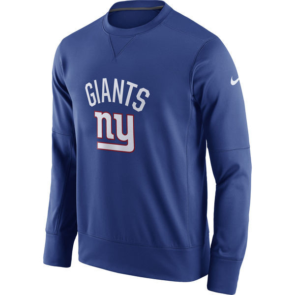 Men's New York Giants  Royal Sideline Circuit Performance Sweatshirt