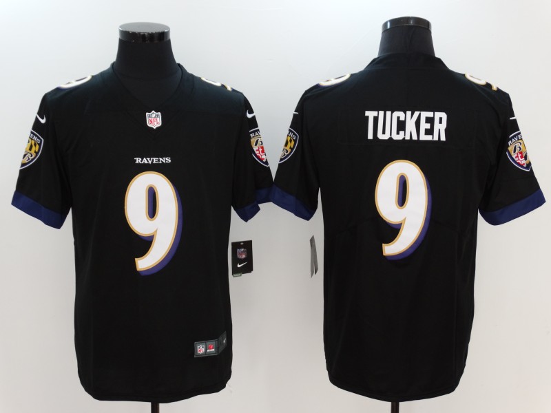 Men's  Baltimore Ravens #9 Justin Tucker Black 2017 Vapor Untouchable Limited Stitched Jersey