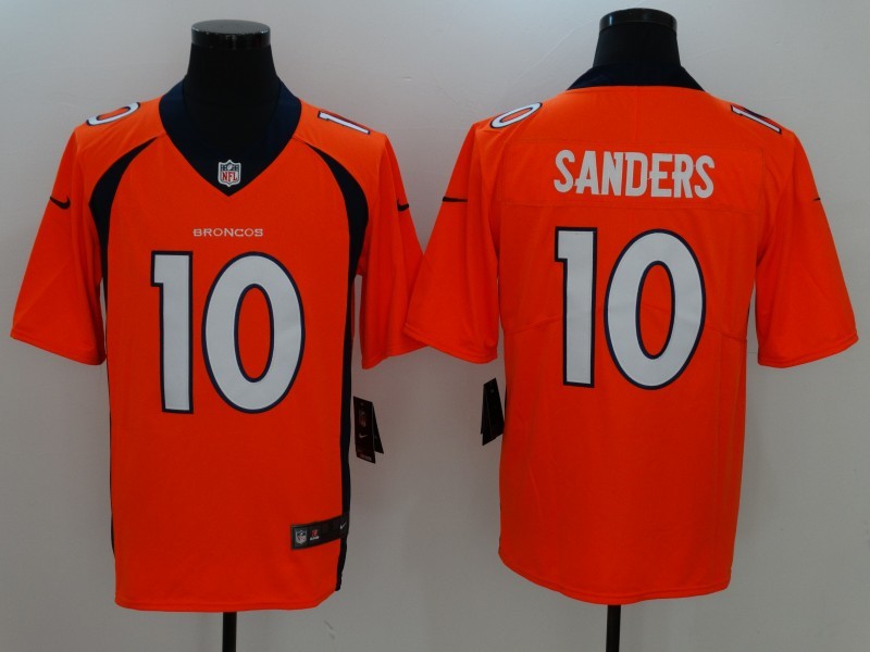 Men's  Denver Broncos #20 Barry Sanders Orange 2017 Vapor Untouchable Limited Stitched Jersey