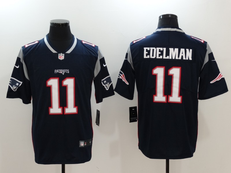 Men's  England Patriots #11 Julian Edelman Blue 2017 Vapor Untouchable Limited Stitched Jersey