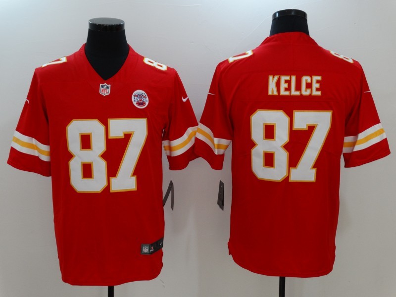Men's  Kansas City Chiefs #87 Travis Kelce Red 2017 Vapor Untouchable Limited Stitched Jersey