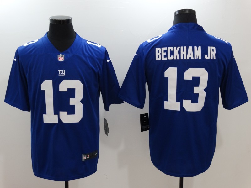 Men's  New York Giants #13 Odell Beckham Jr Blue 2017 Vapor Untouchable Limited Stitched Jersey