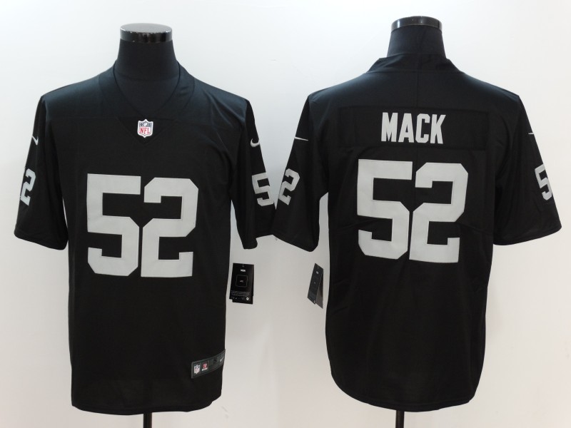 Men's  Oakland Raiders #52 Khalil Mack Black 2017 Vapor Untouchable Limited Stitched Jersey