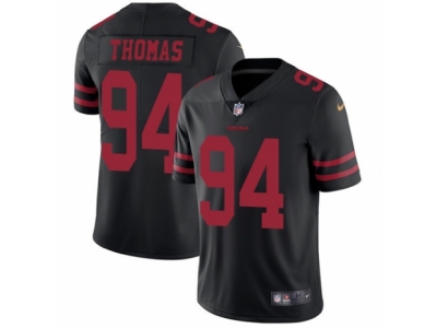 Men's  San Francisco 49ers #94 Solomon Thomas Vapor Untouchable Limited Black NFL Jersey