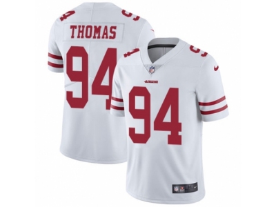 Men's  San Francisco 49ers #94 Solomon Thomas Vapor Untouchable Limited White NFL Jersey