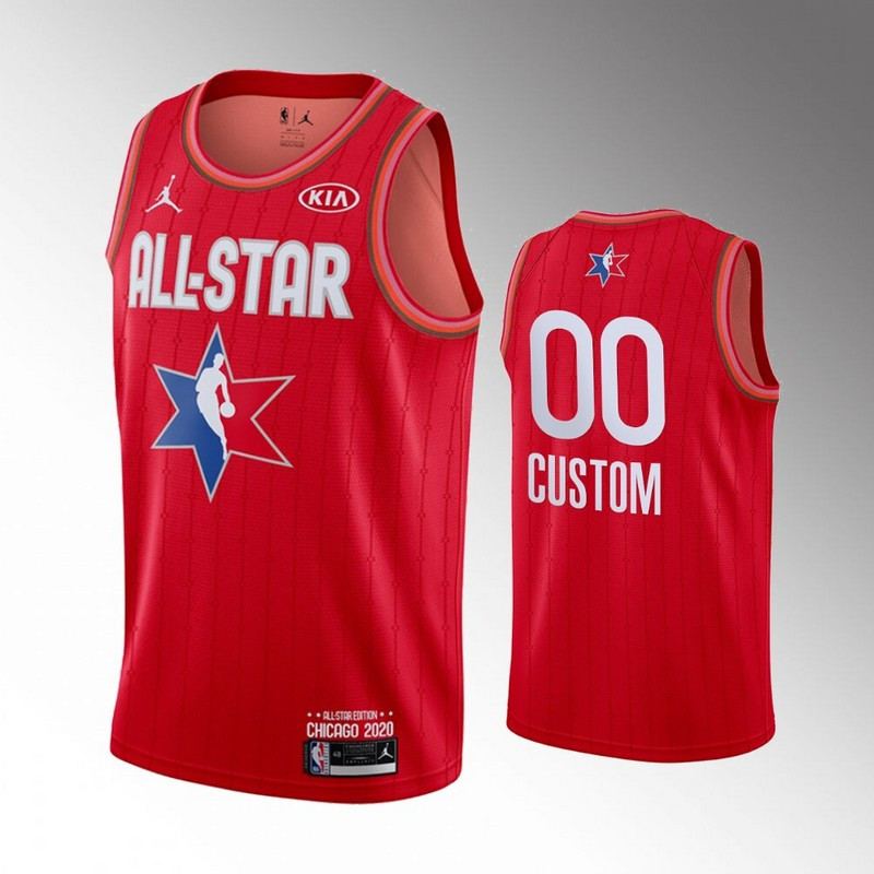 Men's Red Customized 2020 NBA All Star Jordan Brand Swingman Jersey