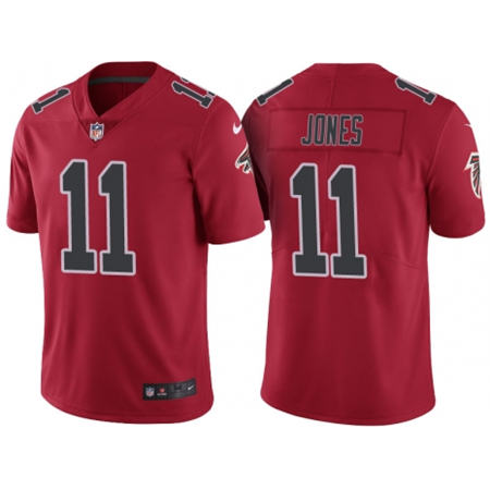 Men Atlanta Falcons 11 Julio Jones Red Color Rush Limited Stitched NFL Jersey