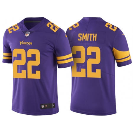 Men Minnesota Vikings 22 Harrison Smith Purple Color Rush Limited Stitched NFL Jersey