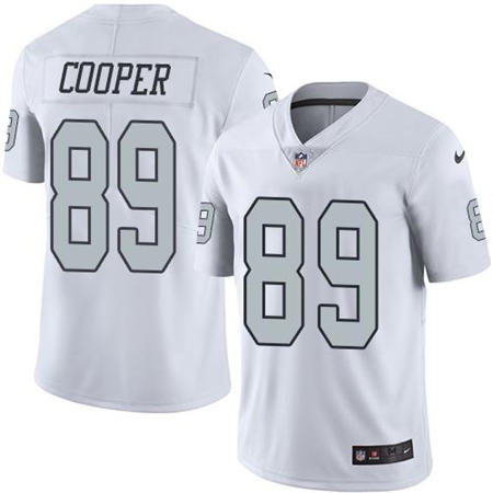 Men Oakland Raiders 89 Amari Cooper  White Color Rush Limited Stitched NFL Jersey