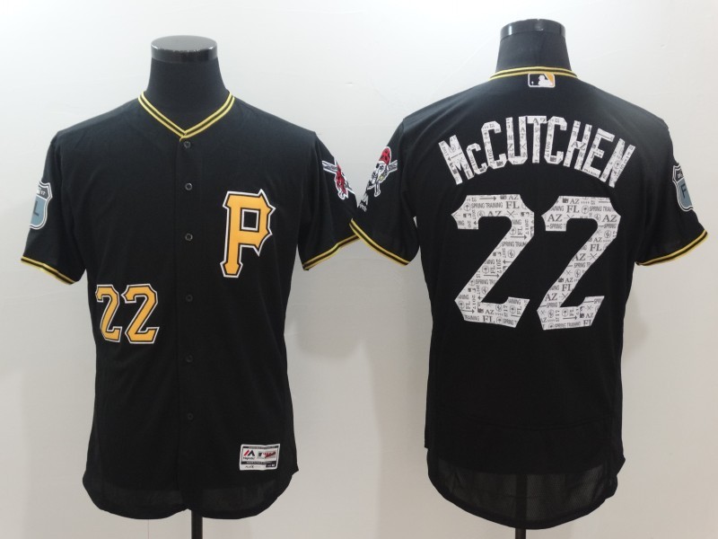 Men Pittsburgh Pirates Andrew McCutchen Majestic Black 2017 Spring Training Flex Base Player Jersey