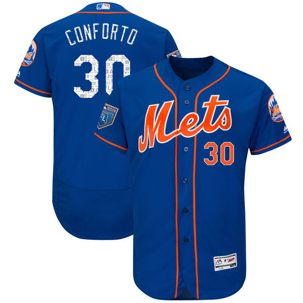 Mets 30 Michael Conforto Royal 2018 Spring Training Flexbase Jersey