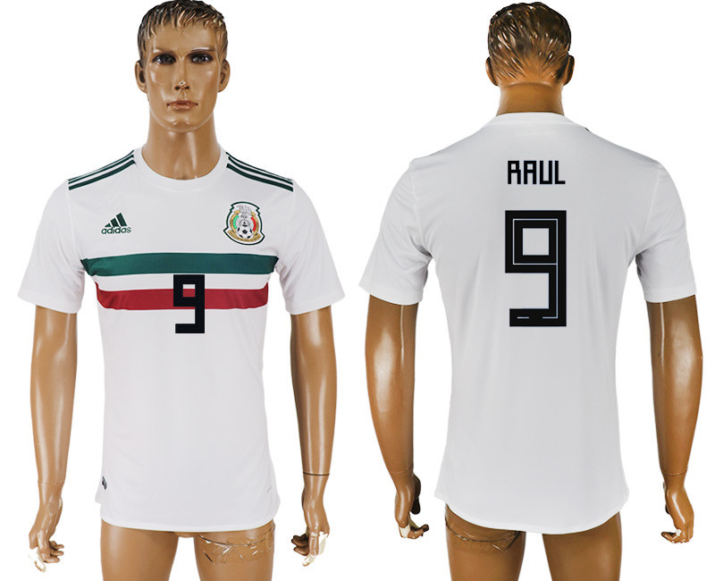 Mexico 9 RAUL Away 2018 FIFA World Cup Thailand Soccer Jersey