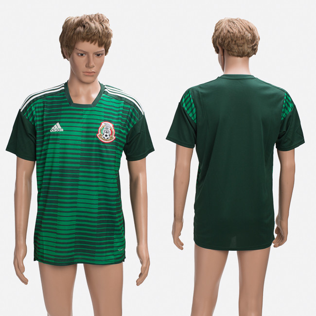 Mexico Green 2018 FIFA World Cup Training Thailand Soccer Jersey
