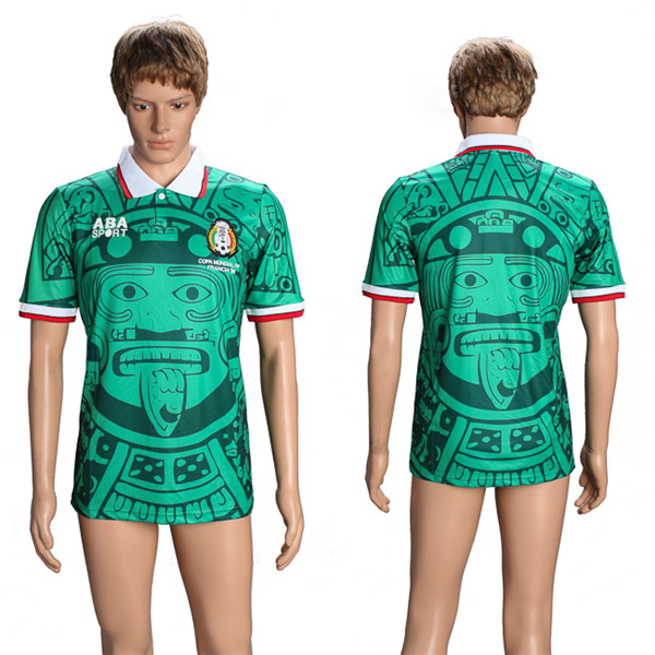 Mexico Home Throwback 2018 FIFA World Cup Thailand Soccer Jersey